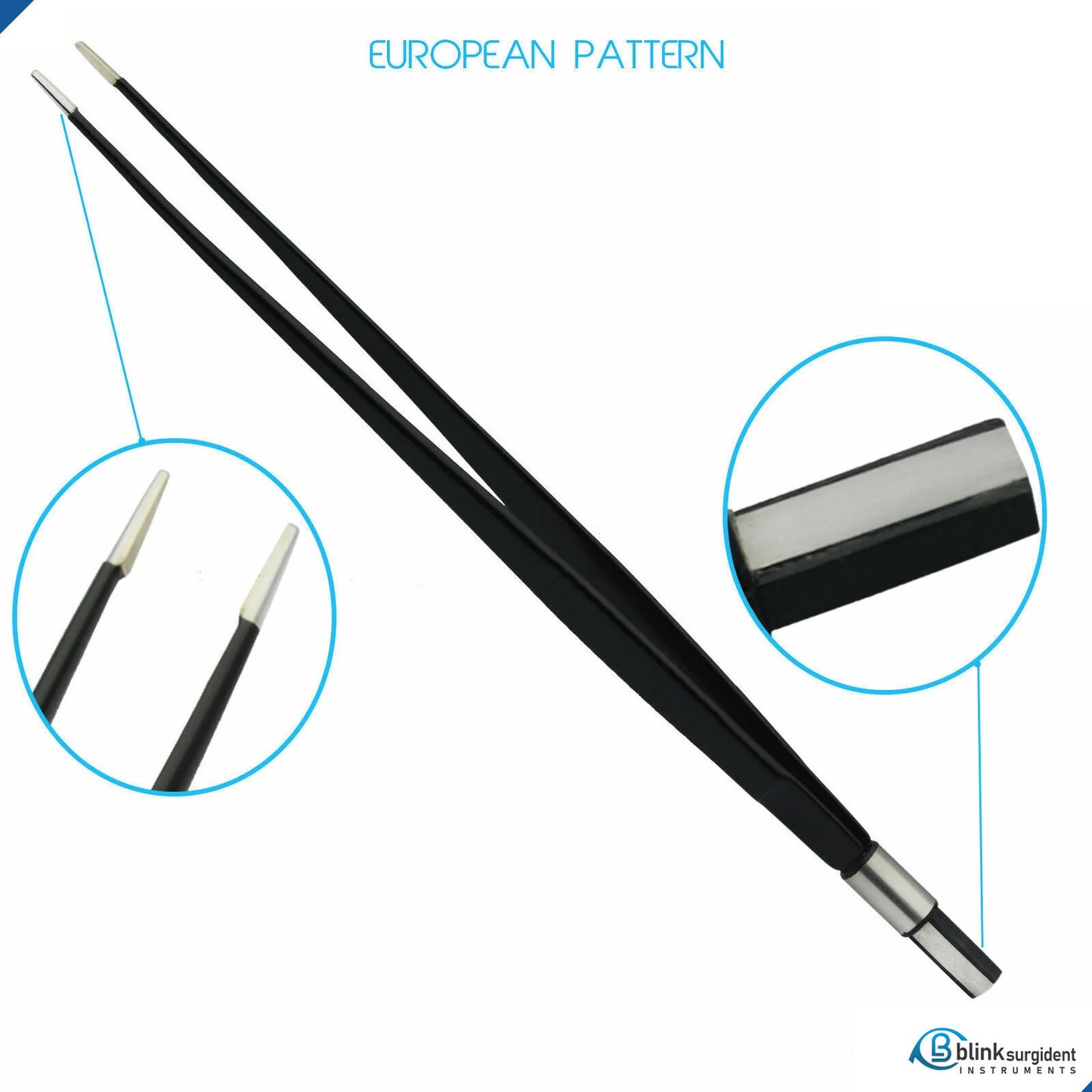 Adison Bipolar European Forceps 13cm and 23cm, 1 mm Tip Elecrosurgical Instruments