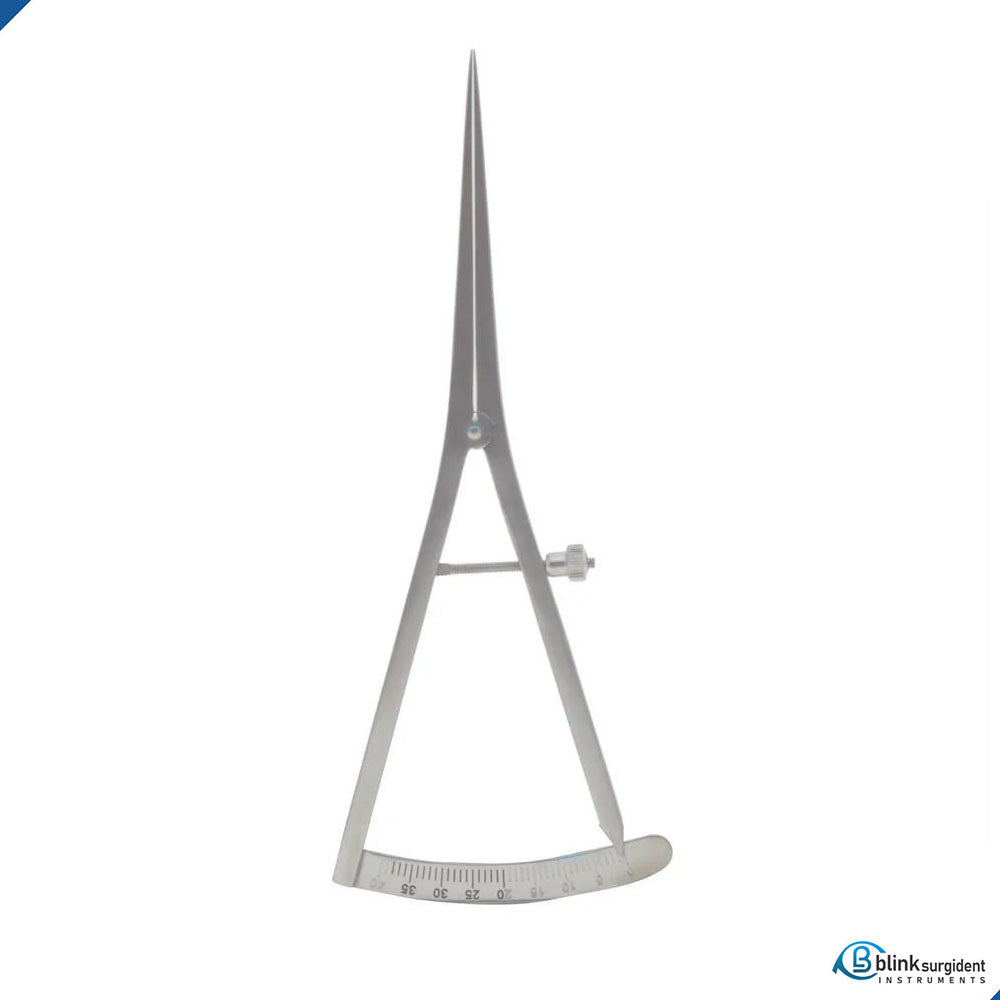 Castroviejo Ridge Mapping Calipers Stainless Steel Dental Straight Design Implant 0-40 mm