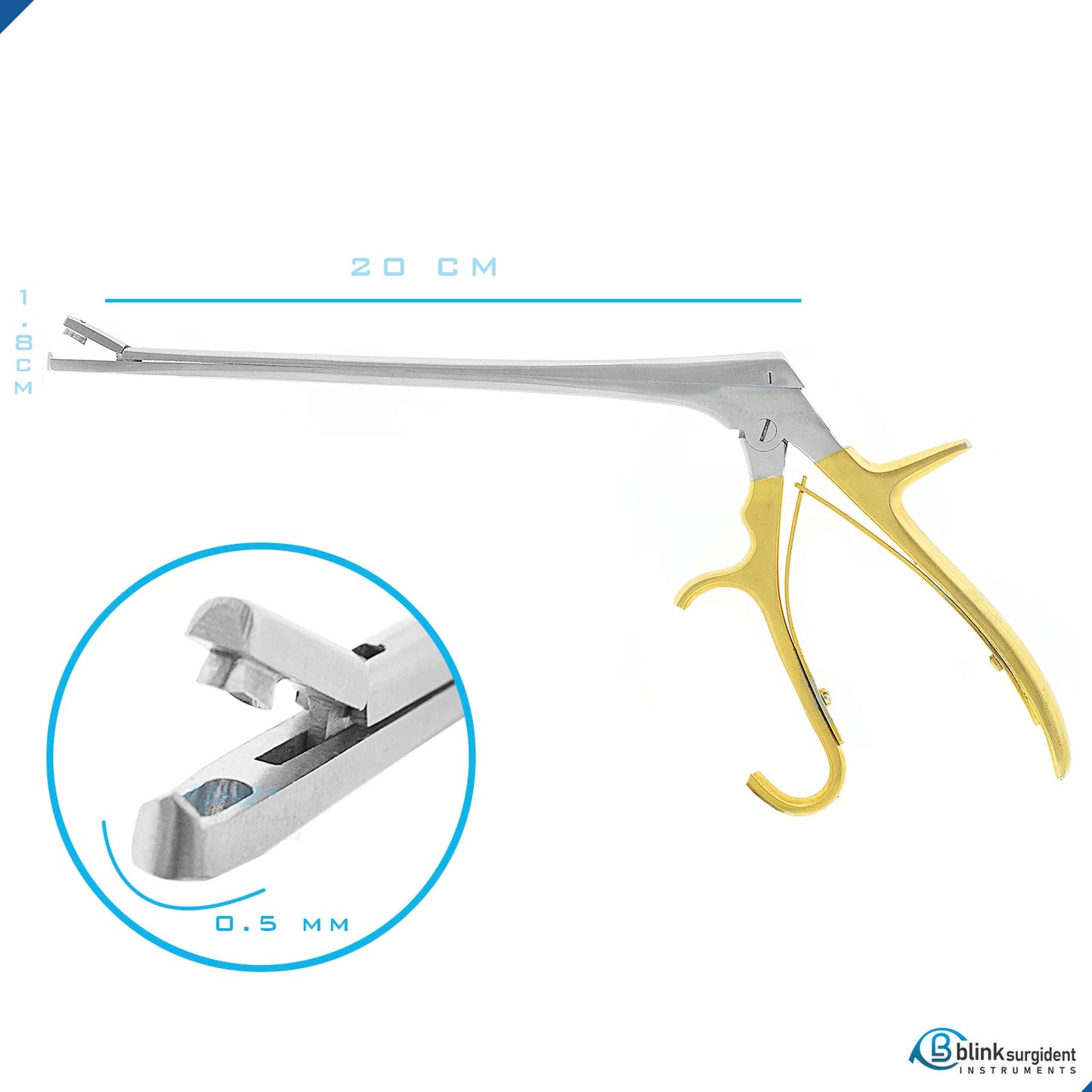 BSD Tischler Biopsy Forceps Shaft 20 1.8mm Bite Gynecology Instruments