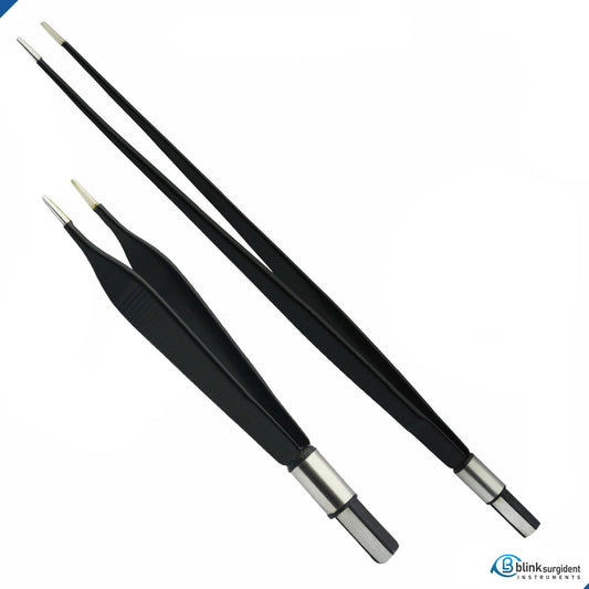 Adison Bipolar European Forceps 13cm and 23cm, 1 mm Tip Elecrosurgical Instruments