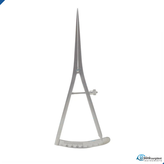Castroviejo Ridge Mapping Calipers Stainless Steel Dental Straight Design Implant 0-40 mm