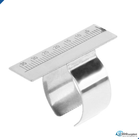 Endo Finger Gauge Scale Dentist Lab Equipment German Stainless Steel
